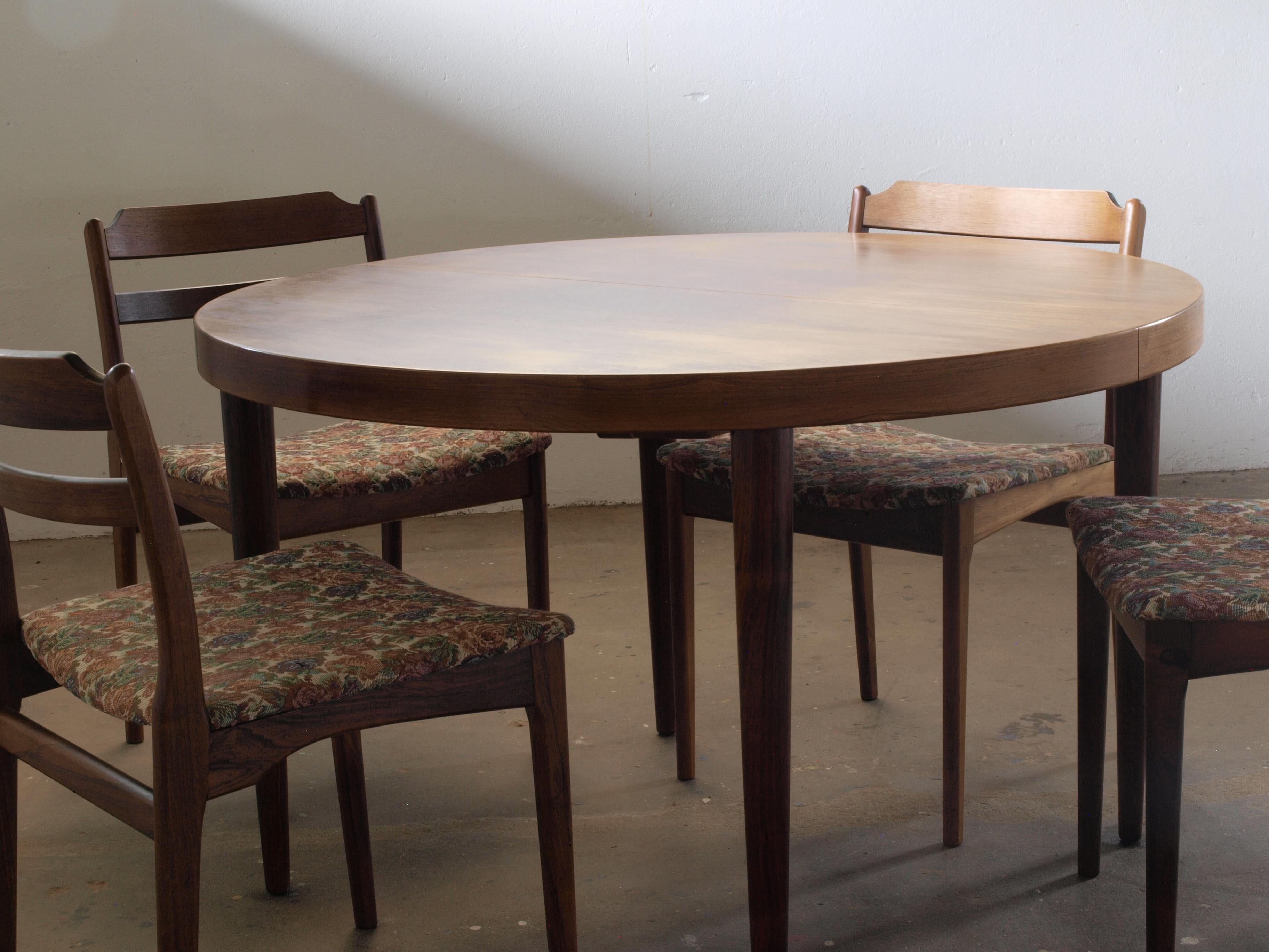 6 x Rosewood Dining Chairs Denmark Thorsø Stole og Møbelfabrik For Sale 11