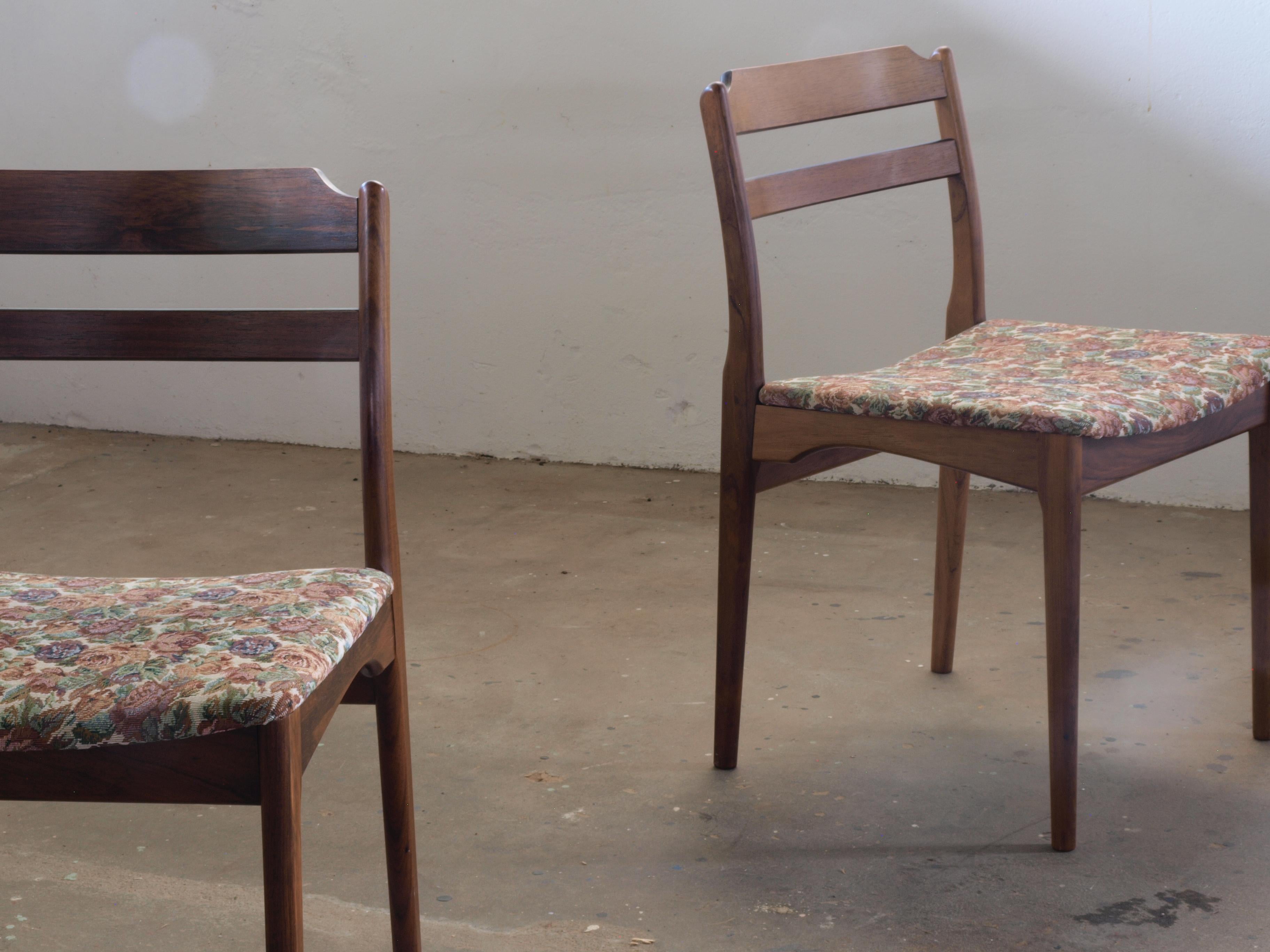 6 x Rosewood Dining Chairs Denmark Thorsø Stole og Møbelfabrik For Sale 13