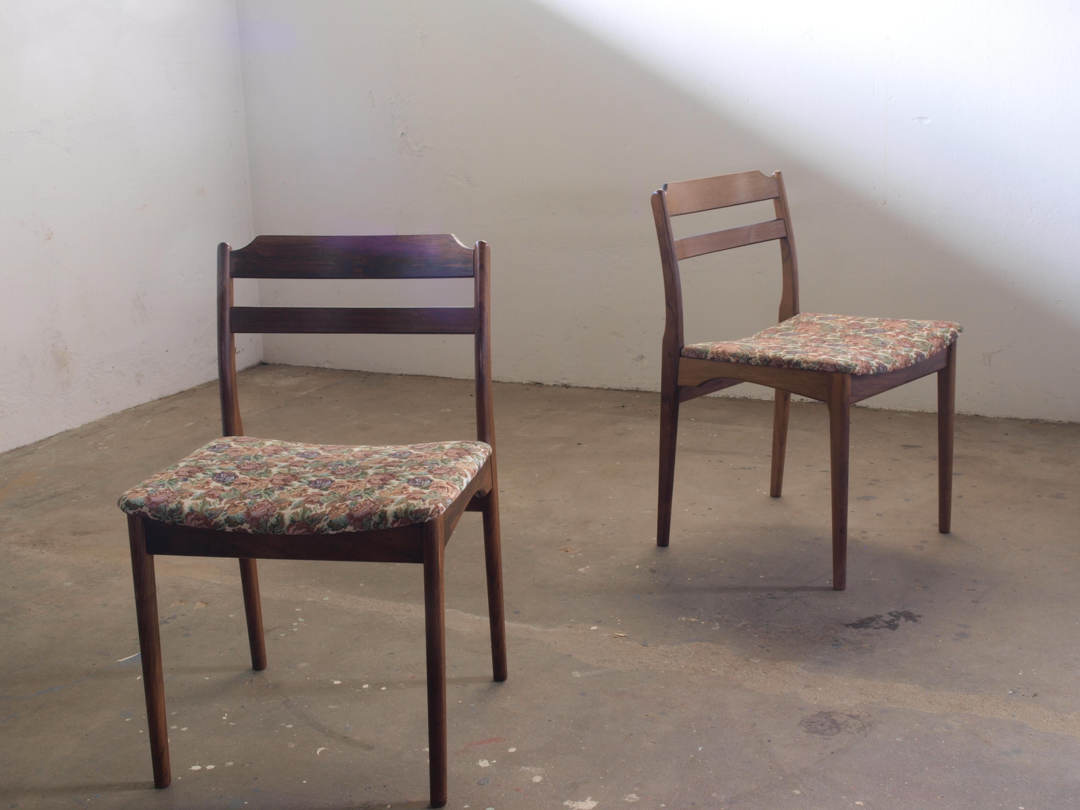 6 x Rosewood Dining Chairs Denmark Thorsø Stole og Møbelfabrik For Sale 2