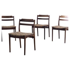 6 x Rosewood Dining Chairs Denmark Thorsø Stole og Møbelfabrik