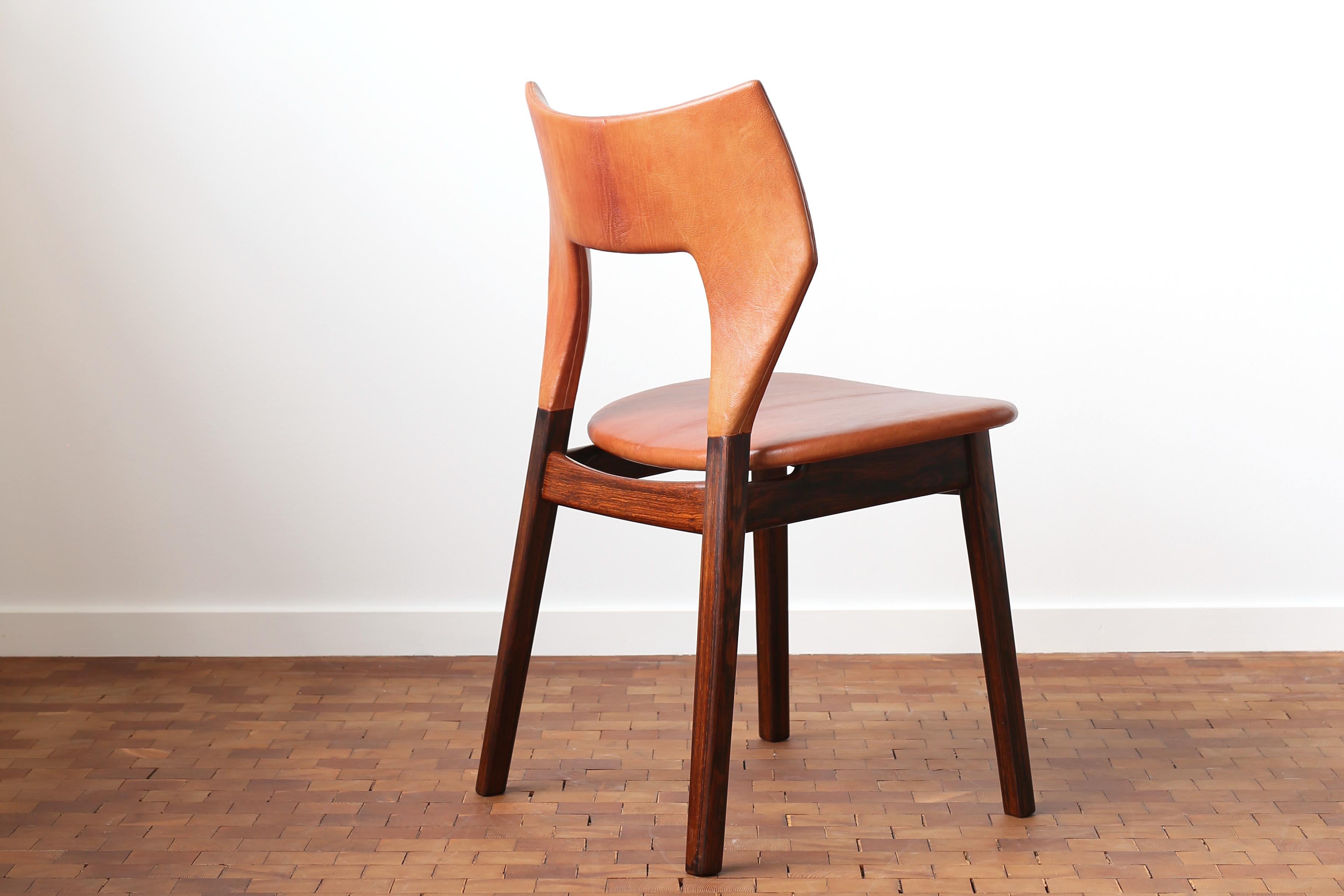 Scandinavo moderno 6 x sedie da pranzo Tove & Edvard Kindt-Larsen in palissandro, 1960 in vendita