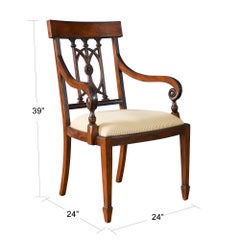 60-115 Mahogany Dining Table and Set of 10 Hepplewhite Dining Chairs