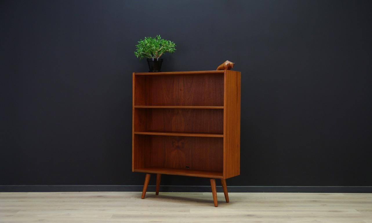 Veneer 1960-1970 Bookcase Teak Scandinavian Design
