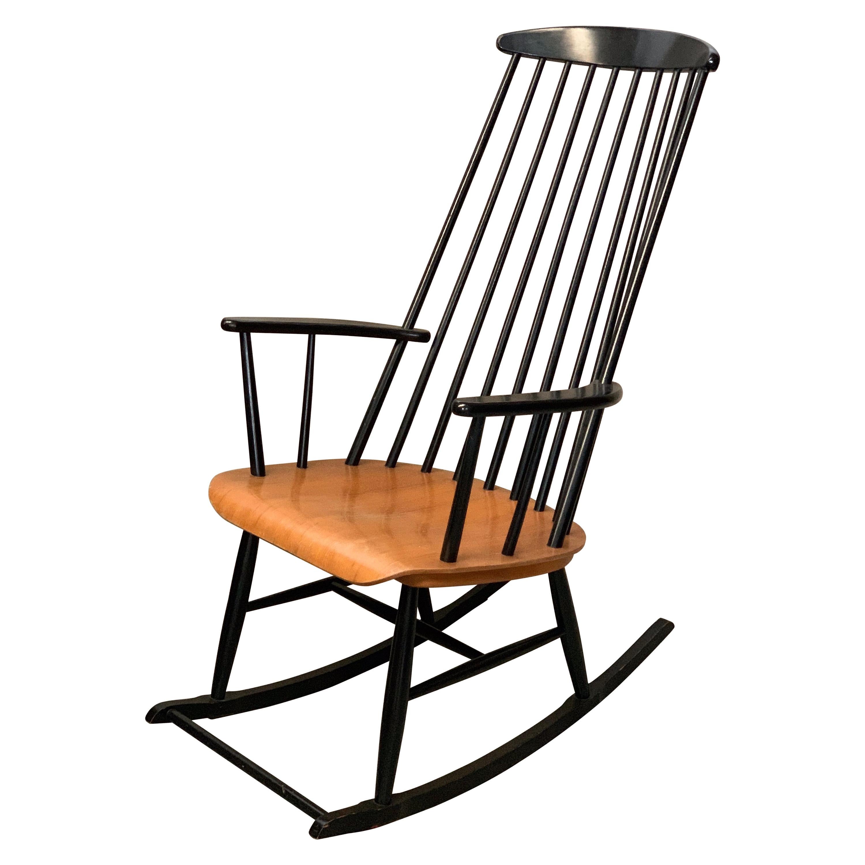 60/70's Rocking Chair, Mademoiselle Rocking Chair, Inspired by Ilmari Tapiovaara