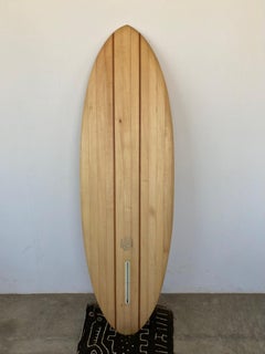 Tavola da surf in legno di teak e spigola di 1 metro e 80 in stock