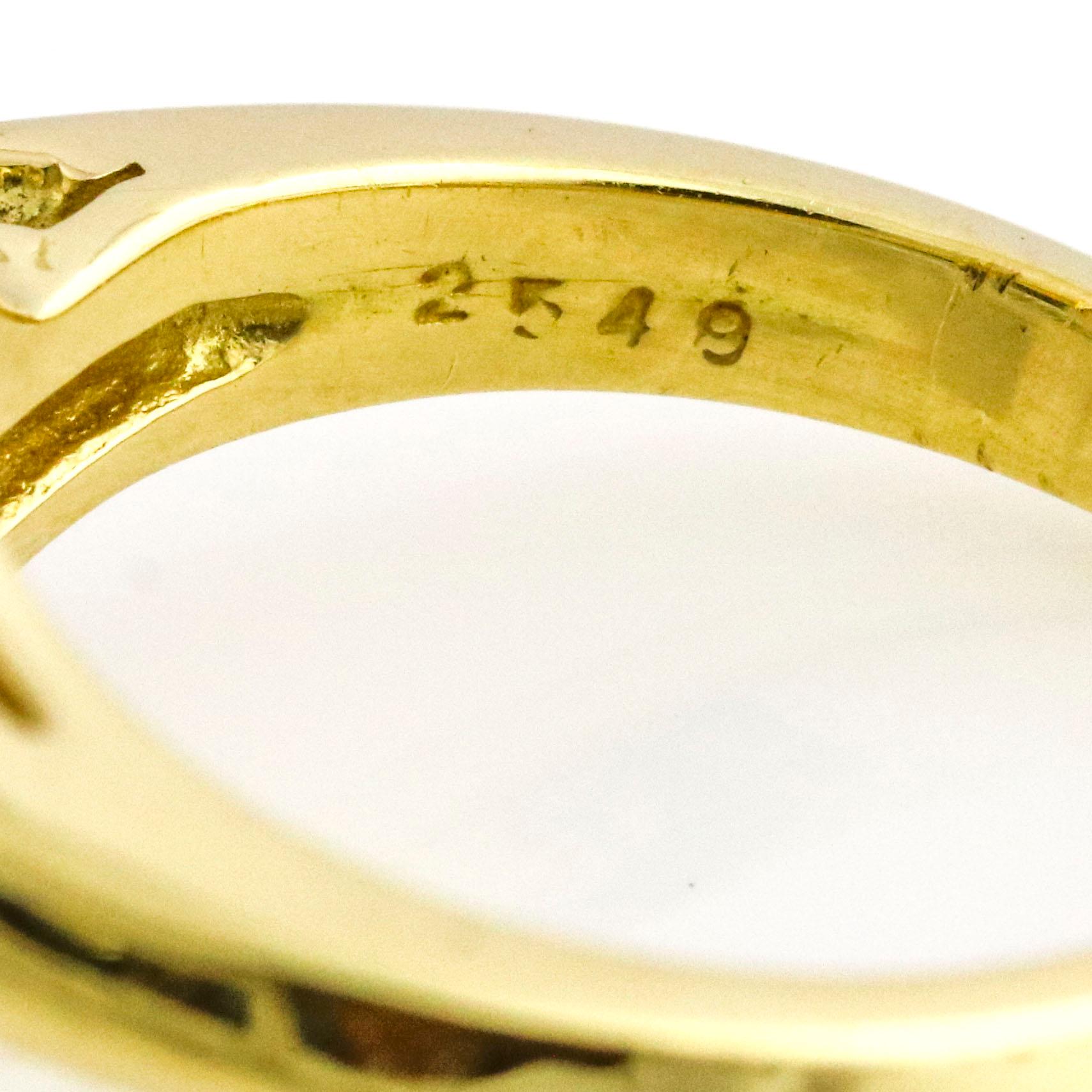 .60 Carat 18 Karat Yellow Gold Diamond Fashion Ring For Sale 4