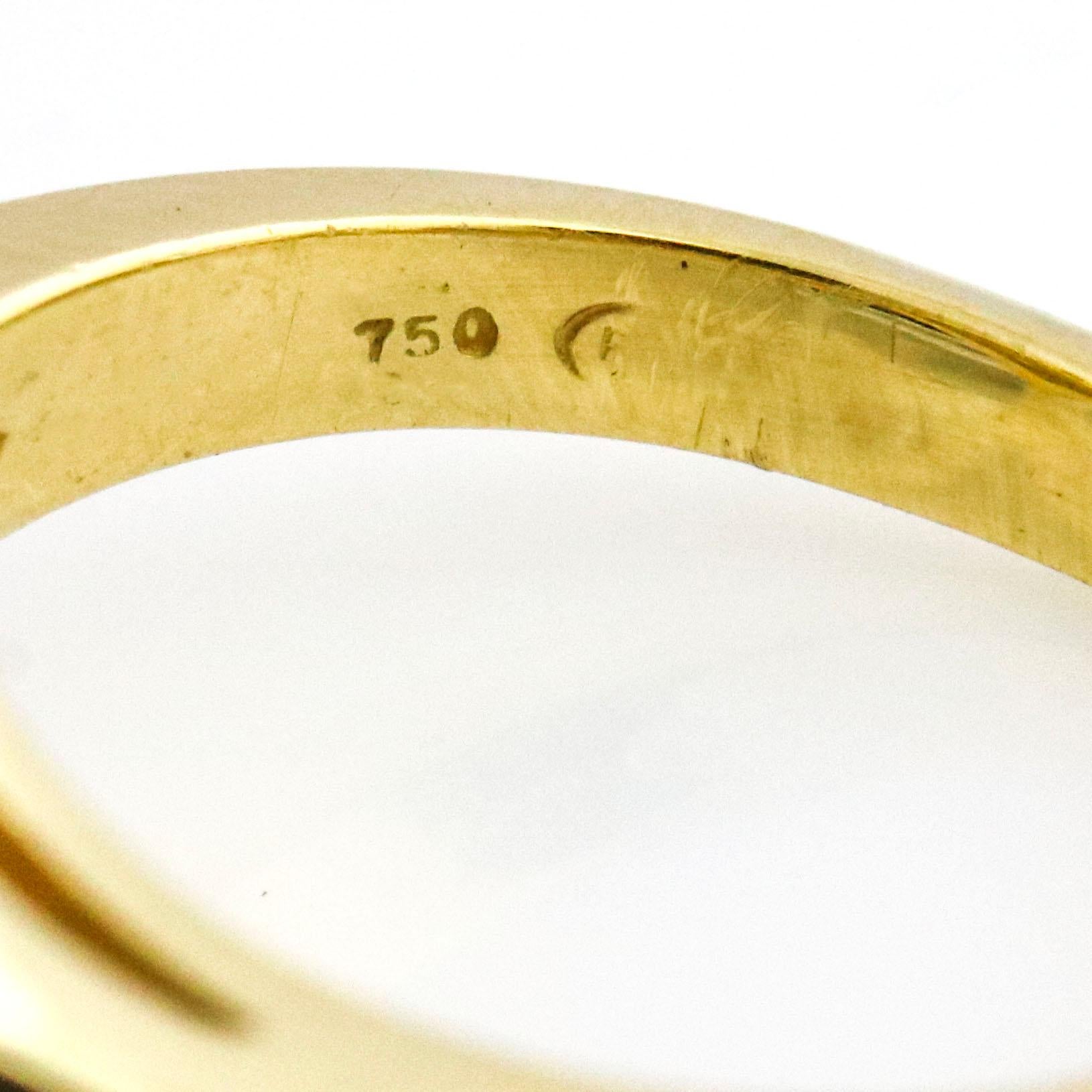 .60 Carat 18 Karat Yellow Gold Diamond Fashion Ring For Sale 3