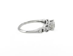 .60 Carat Diamond Antique Engagement Ring Platinum