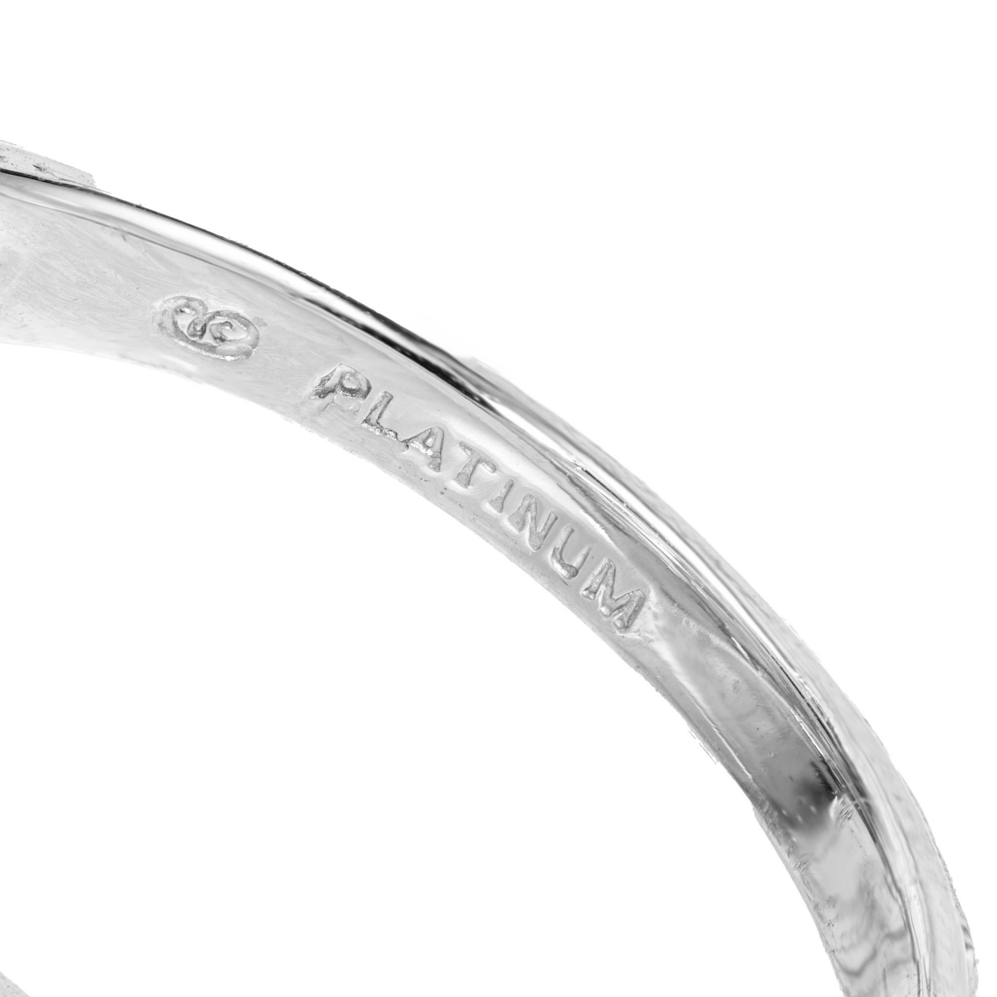 .60 Carat Diamond Platinum Filigree Dome Ring For Sale 1
