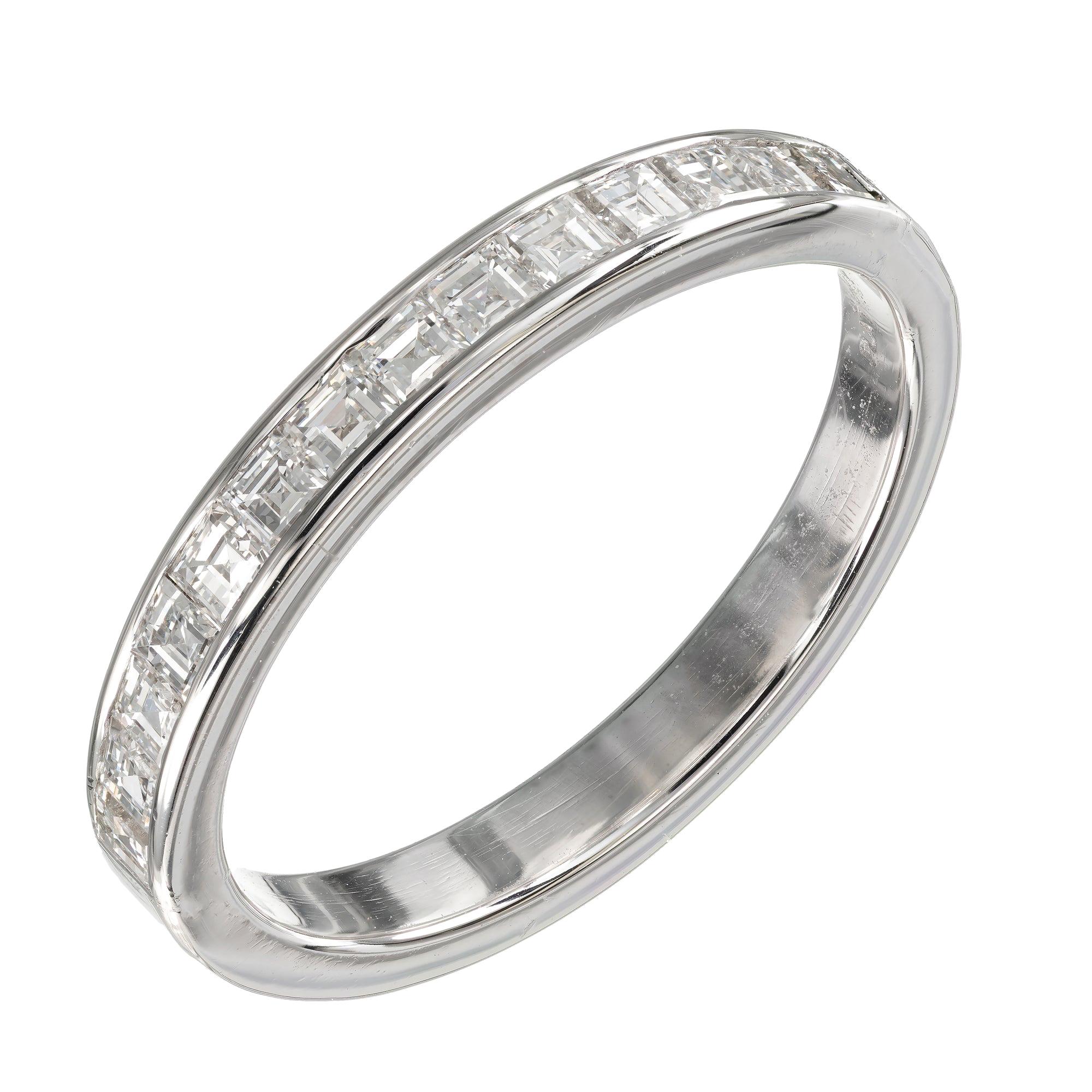 .60 Carat Diamond Platinum Wedding Band Ring For Sale