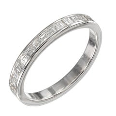 Anneau de mariage en platine avec diamants de 0,60 carat