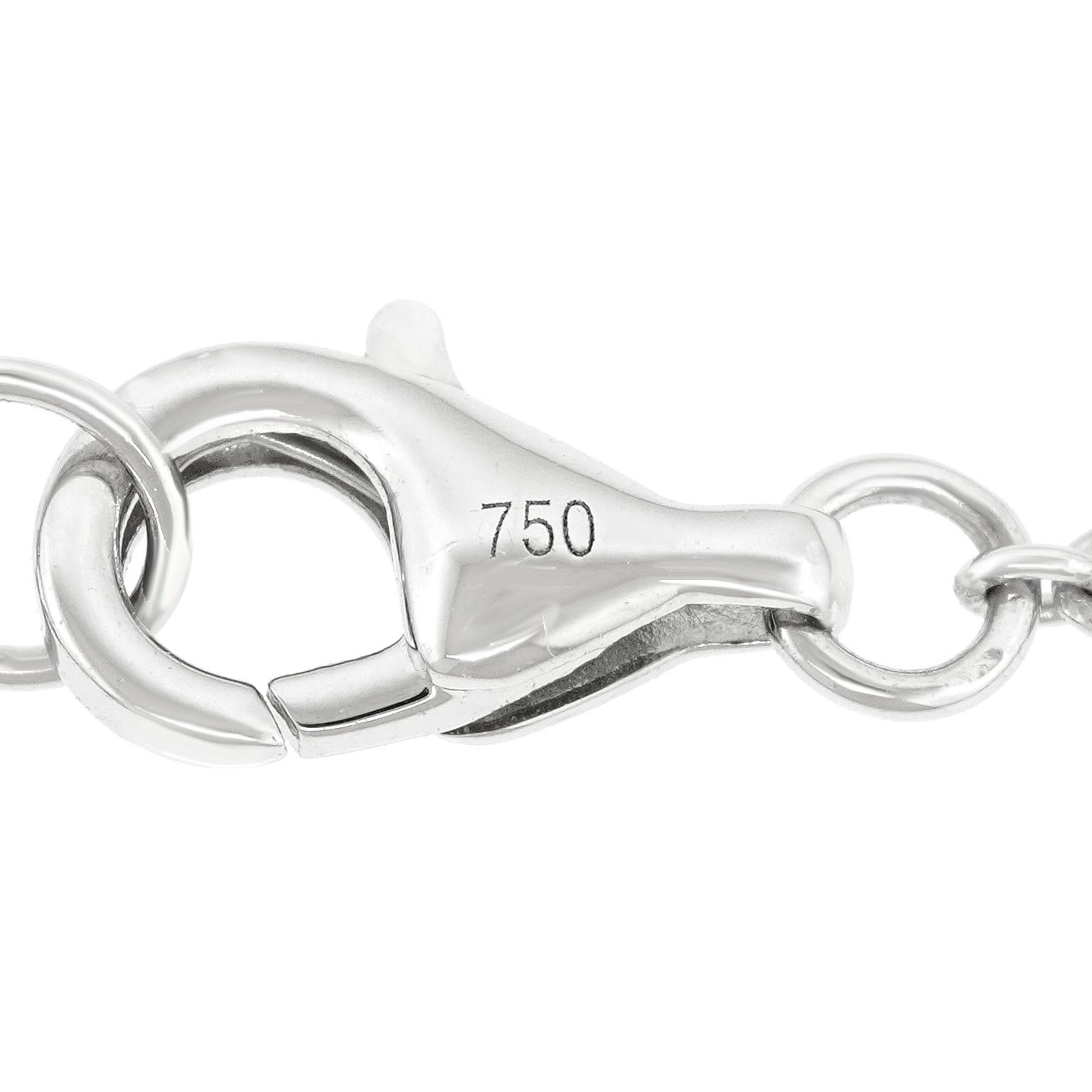 da uomo o donna Collana Station con diamanti da 6,0 carati in vendita