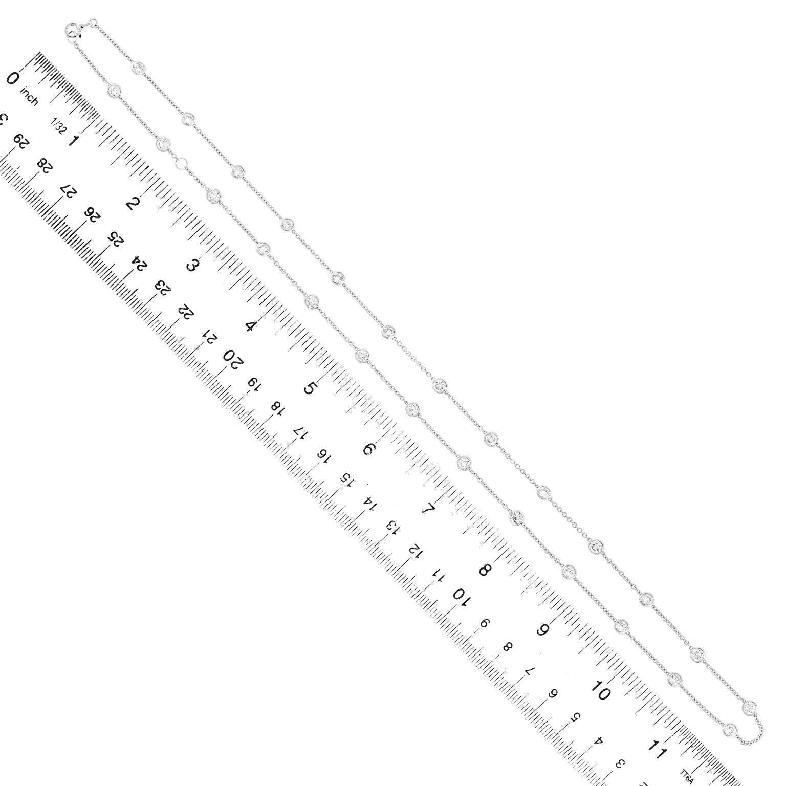 Collana Station con diamanti da 6,0 carati in vendita 1