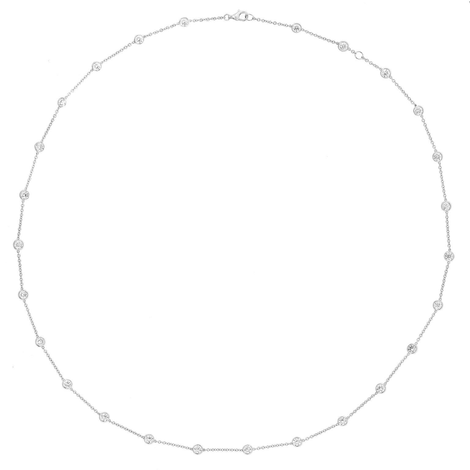 Collana Station con diamanti da 6,0 carati in vendita 2