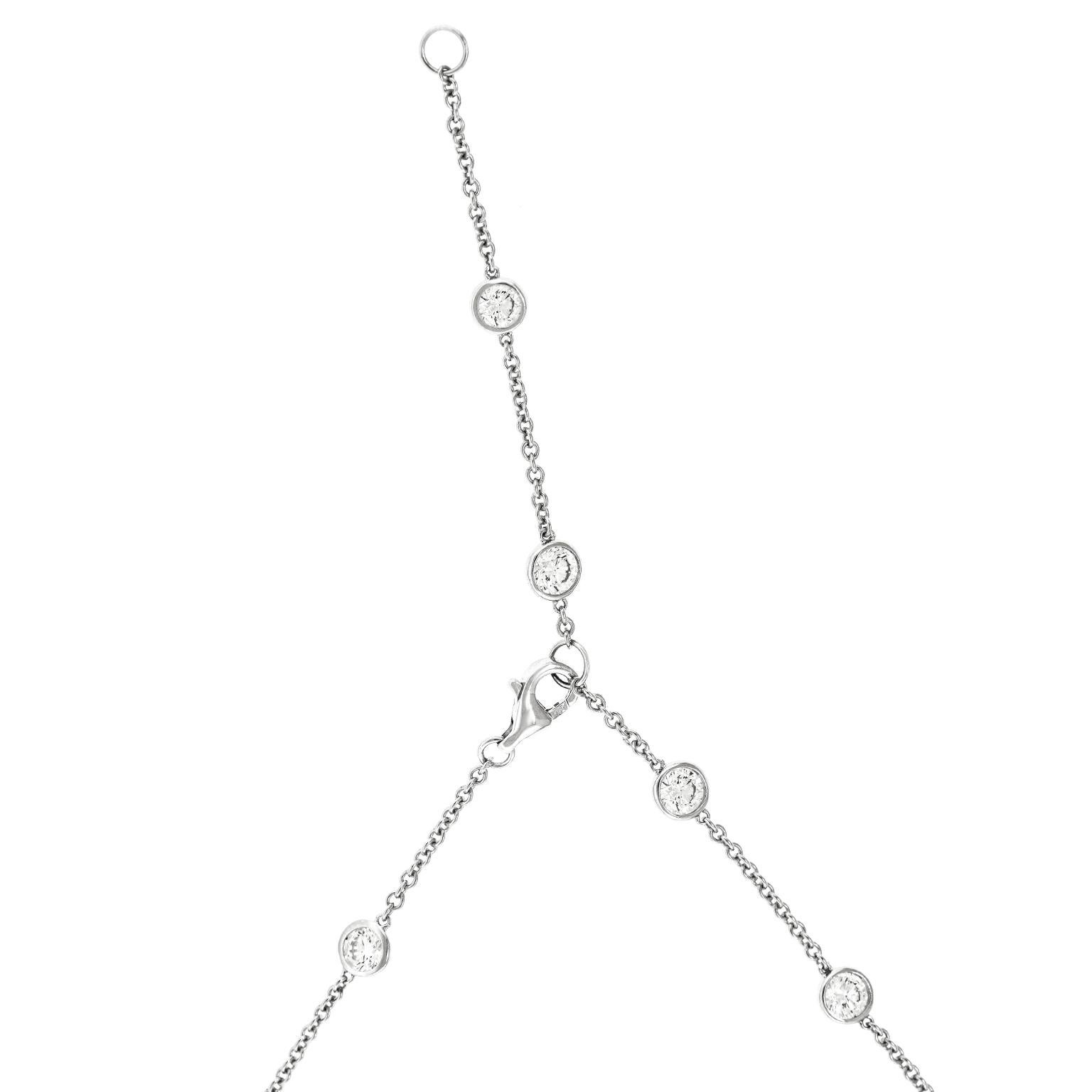 Collana Station con diamanti da 6,0 carati in vendita 3