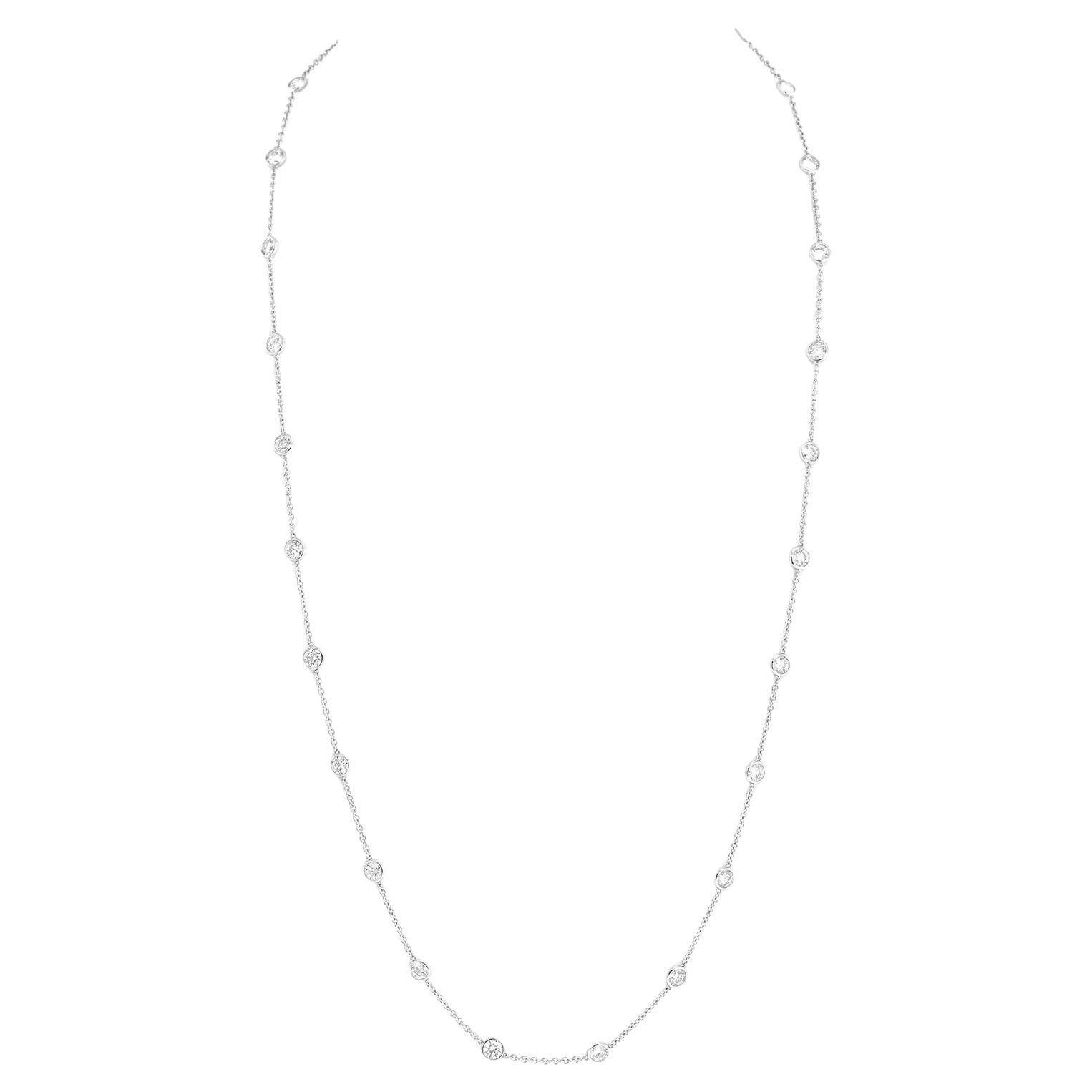 Collana Station con diamanti da 6,0 carati