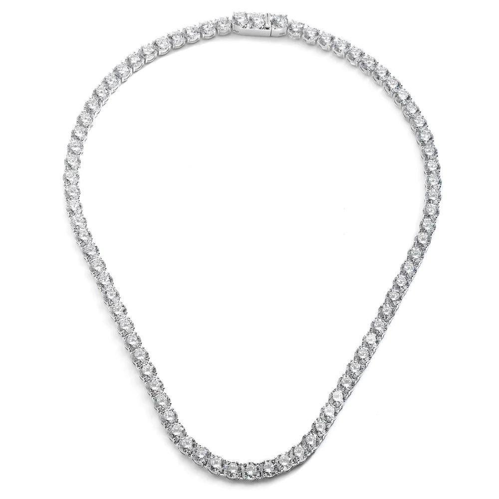Romantic 60-Carat Diamond Tennis Necklace  0.70 Carat Each  F-G-H Color  VS Clarity For Sale