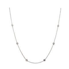 .60 Carat Diamond White Gold by the Yard Necklace