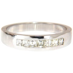 .60 Carat Natural Princess Diamond Band Ring 14 Karat Channel Row* (Bague avec diamant princesse naturel)