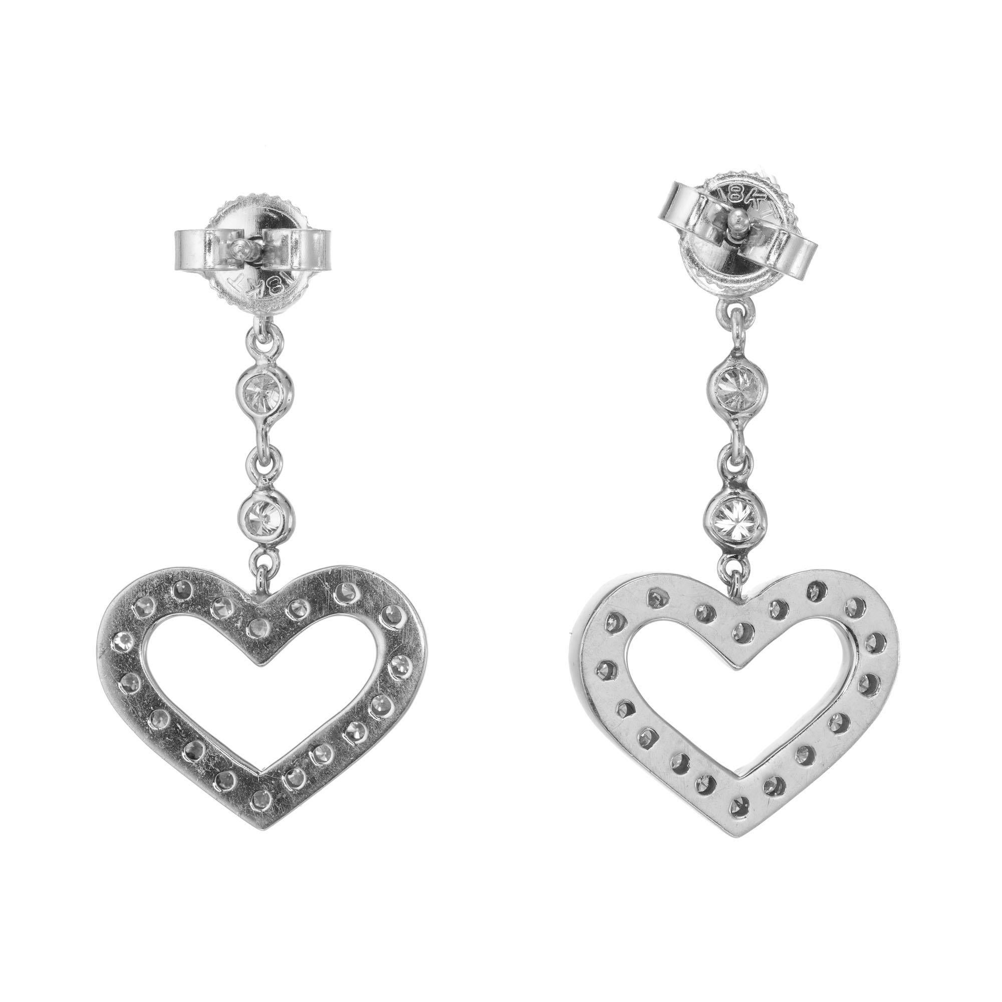 dangling heart earrings