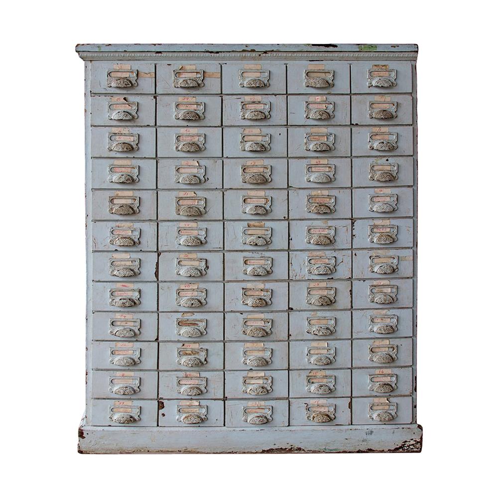 60-Drawer Apothecary Cabinet