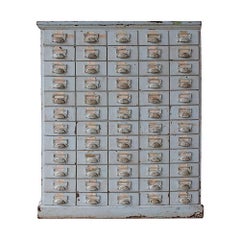 Antique 60-Drawer Apothecary Cabinet