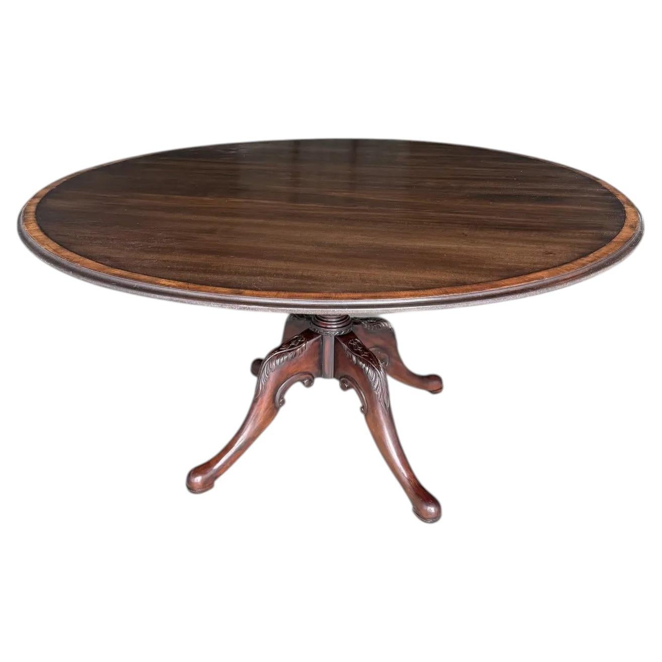 60" English Dining Table For Sale