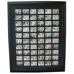 MUGSHOTS Photo Art - 60 Framed Original Mugshots from 1950s and 1960s