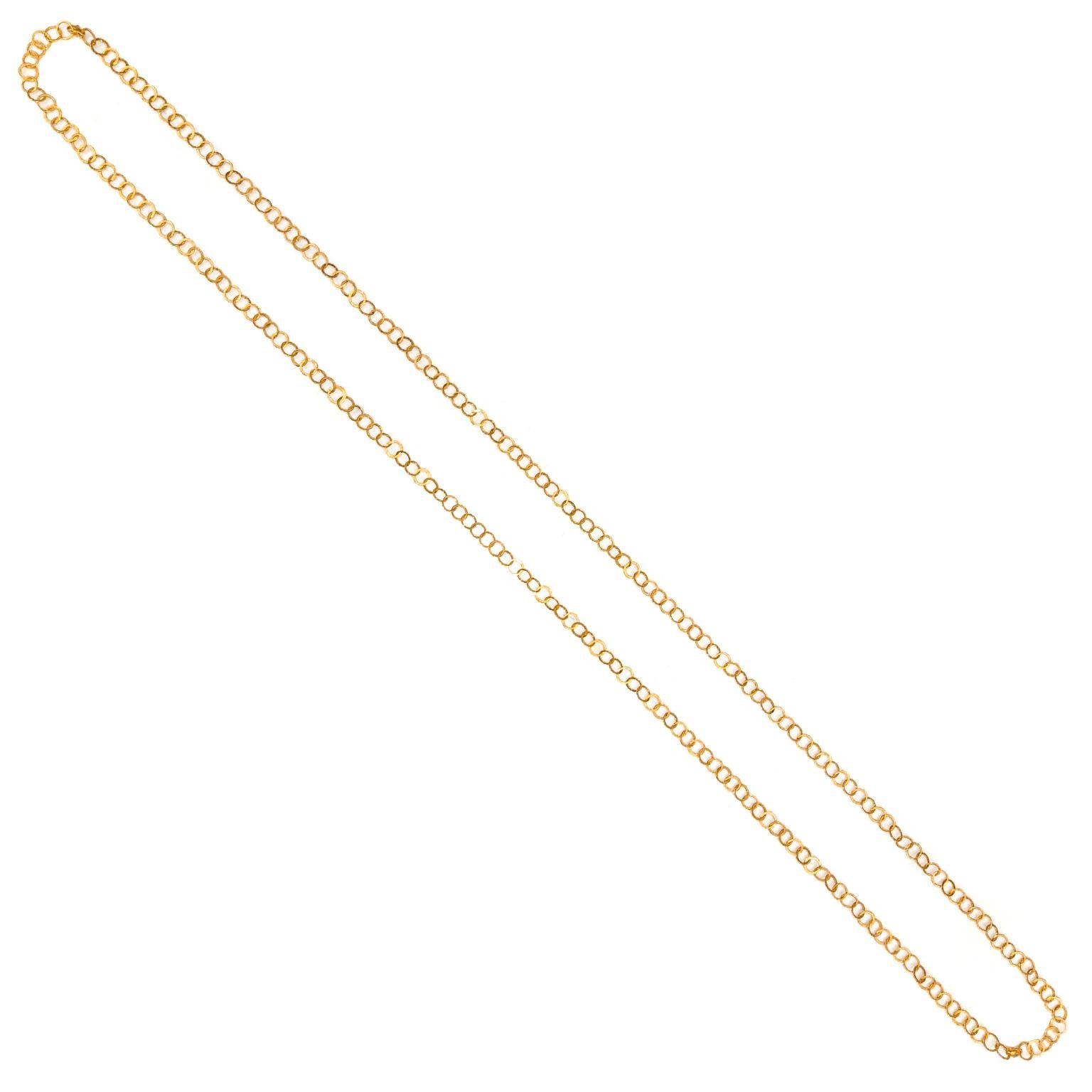 Comme Les Millionaires 60-Inch Gold Necklace For Sale 2