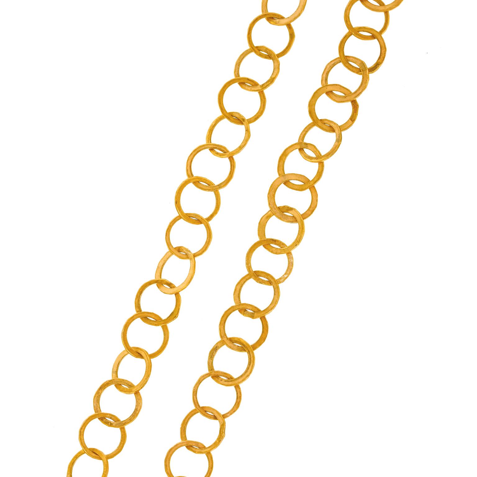 Comme Les Millionaires 60-Inch Gold Necklace For Sale 3