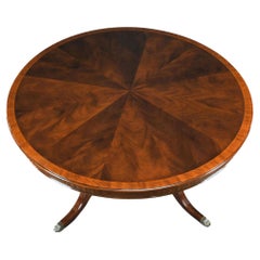 Antique 60 inch Round Dining Table 