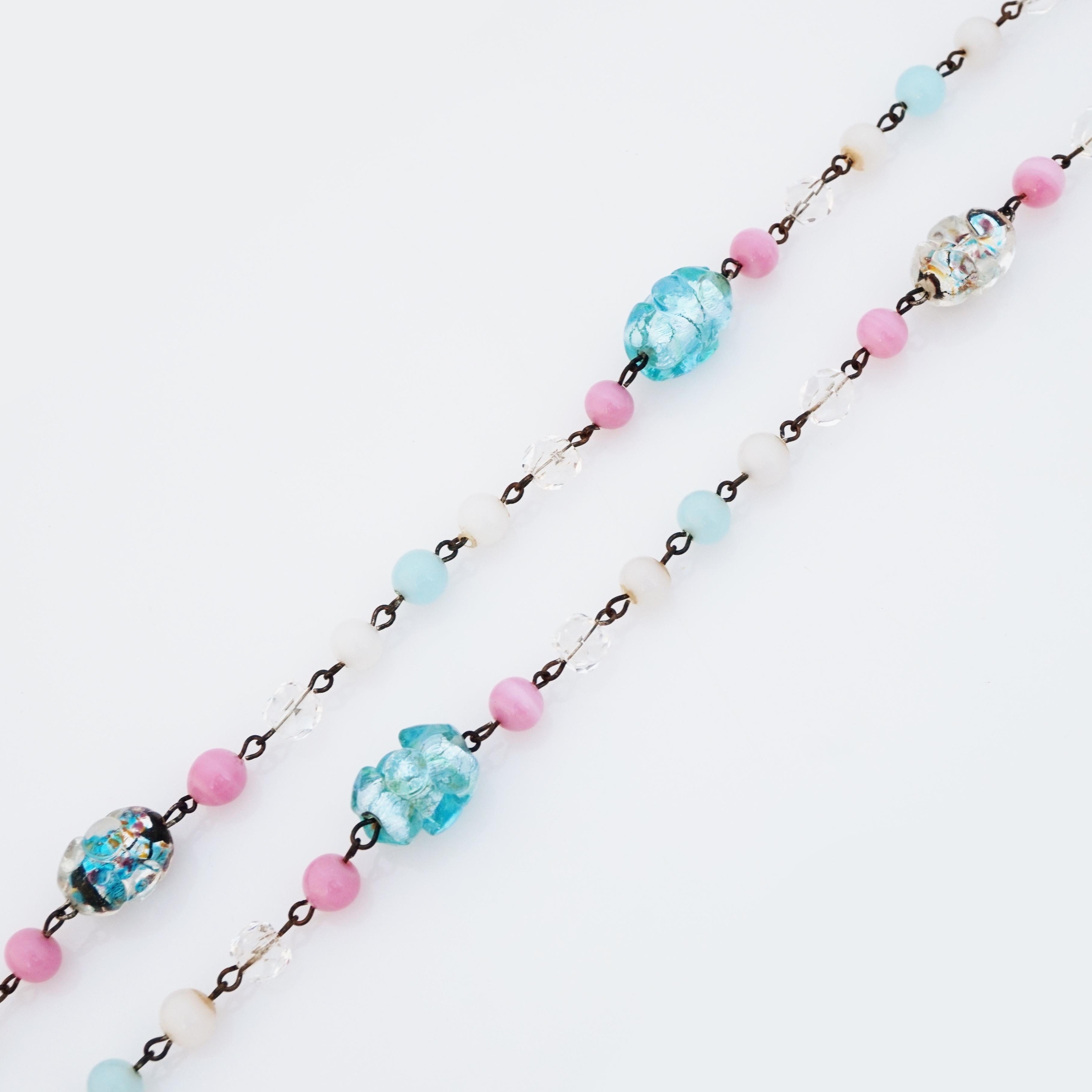 pastel beaded necklace