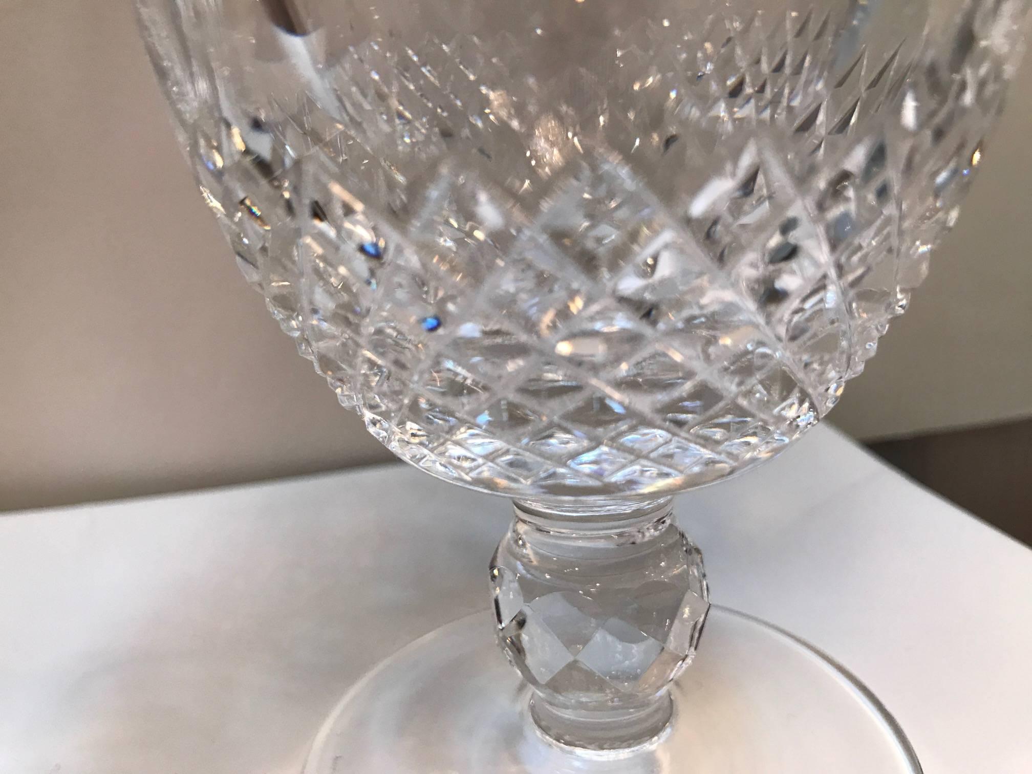 60 Piece Set of Handcut Irish Crystal Stemware by Waterford Colleen 60 In Excellent Condition In Lambertville, NJ