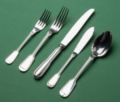 60-Piece set of Silver Plated Flatware for 12 made by Christofle - Chinon
