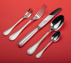 60-Piece Set of Silver-Plated Flatware for 12 Made by Christofle, Malmaison