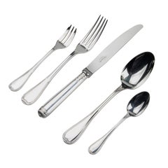 60-Piece Set of Silver-Plated Flatware for 12 Made by Christofle, Malmaison