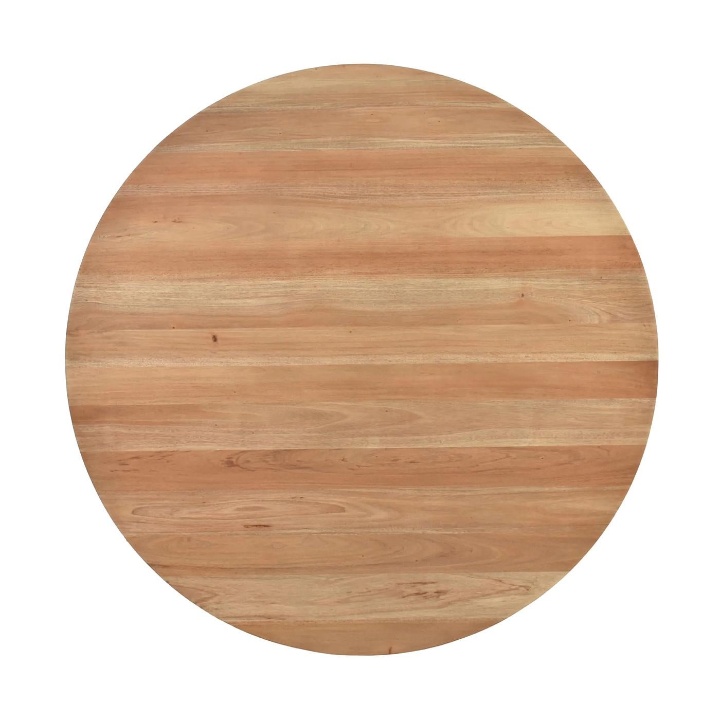A blend of timeless elegance and robust construction. Perfect for intimate meals and cozy gatherings, this table is designed to be both functional and stylish.

Constructed of solid mahogany and finished in light fruitwood finish, highlighting and