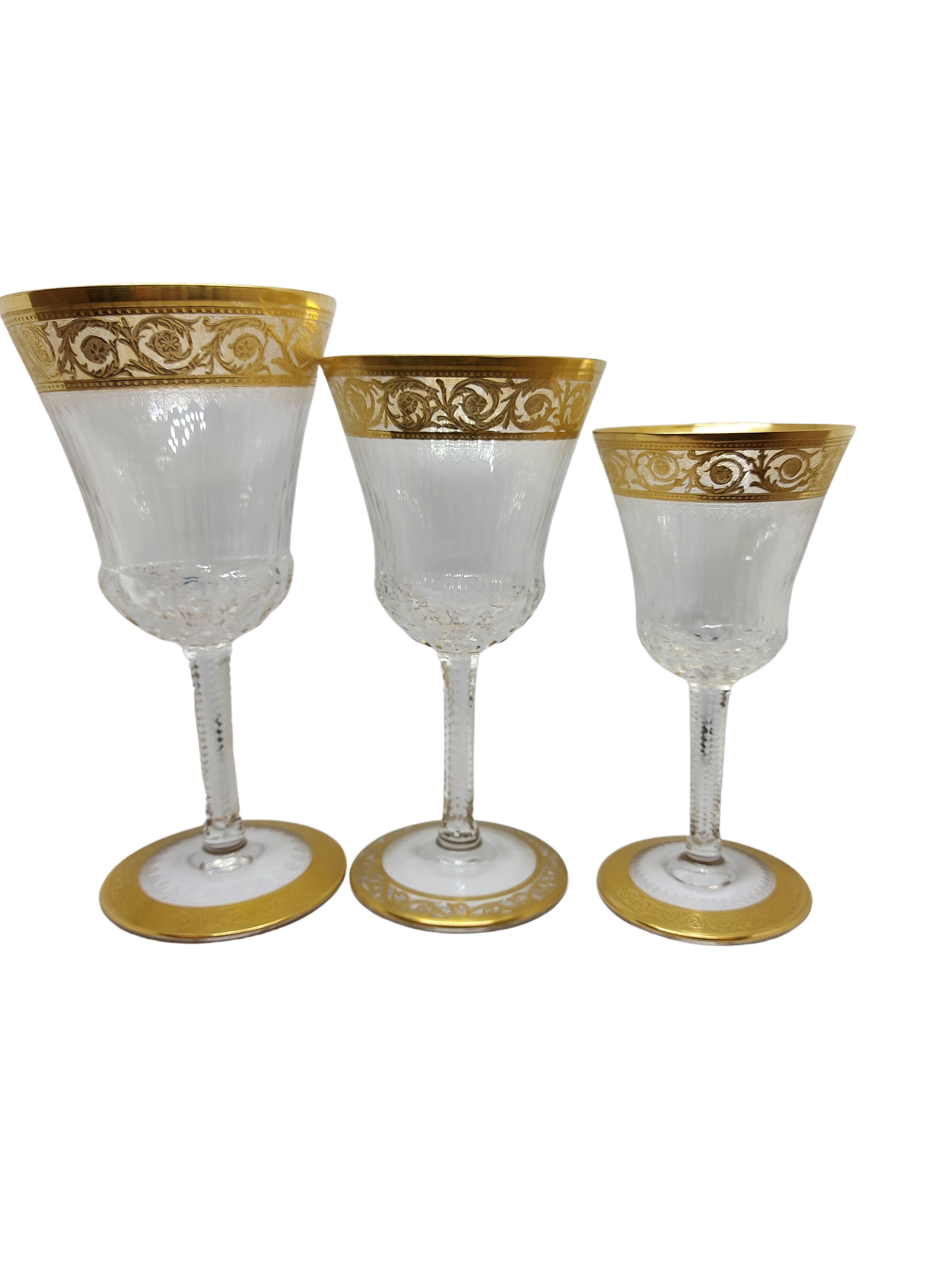 thistle crystal glasses