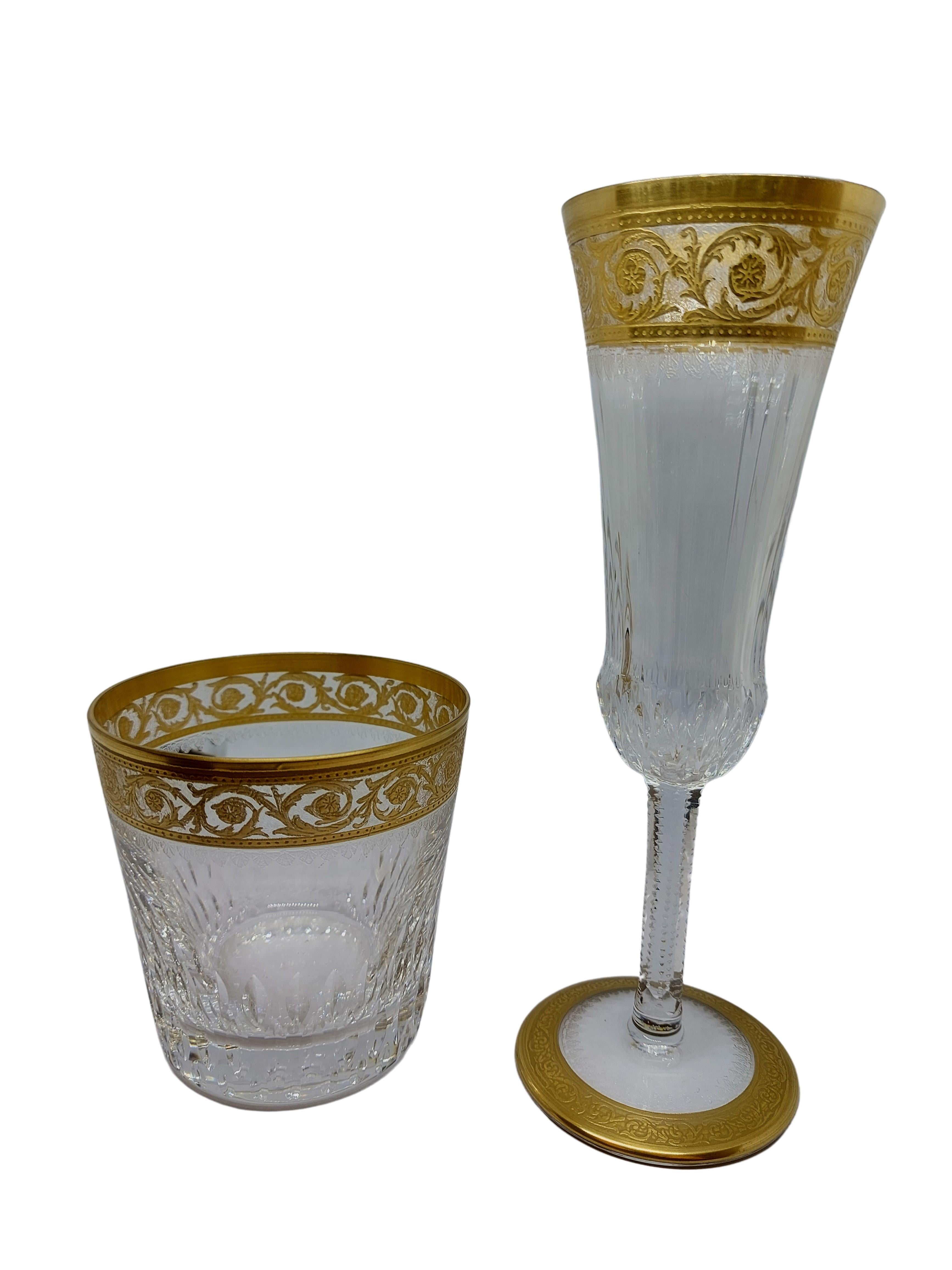 thistle crystal wine glasses