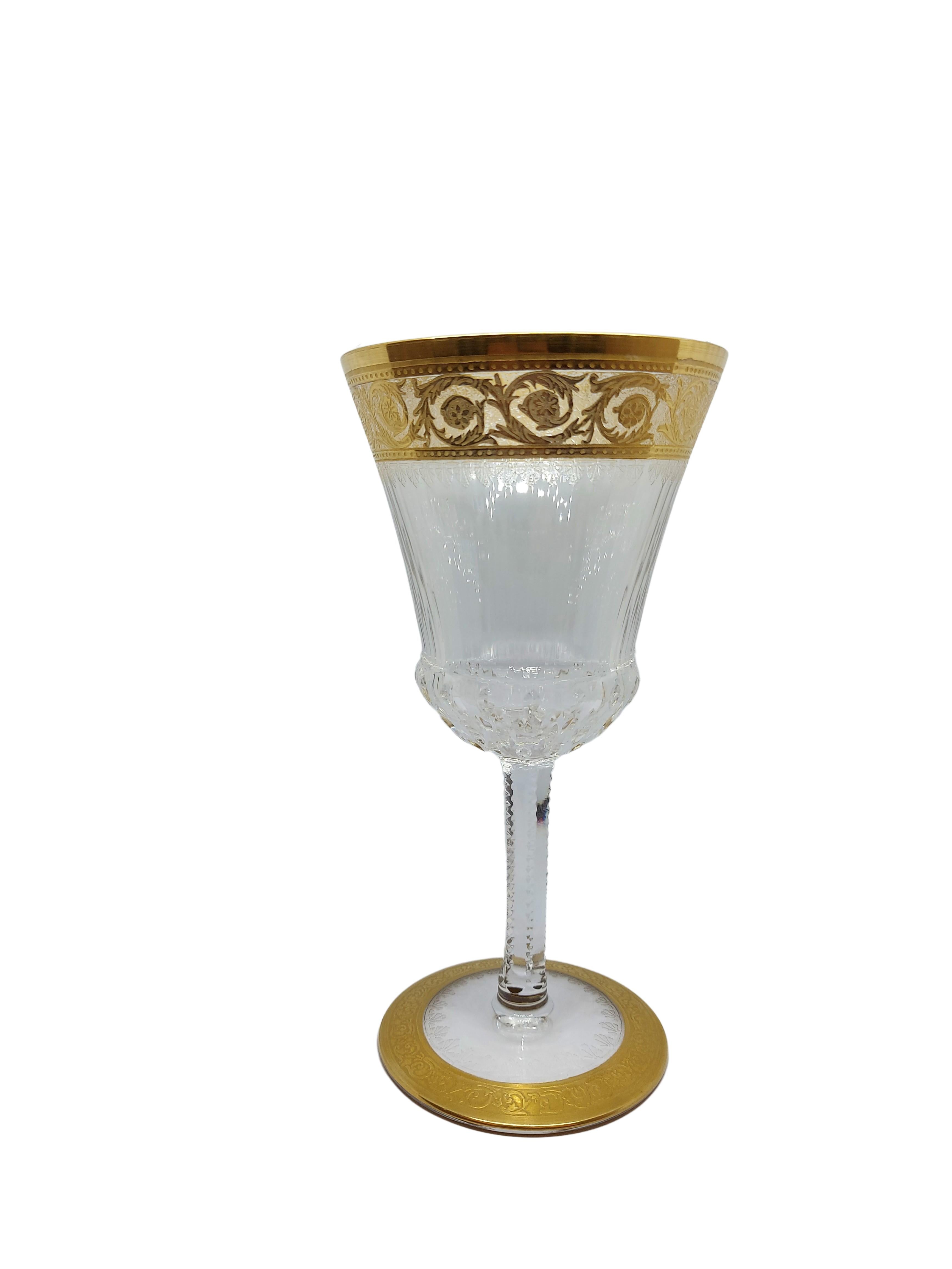 thistle crystal wine glasses