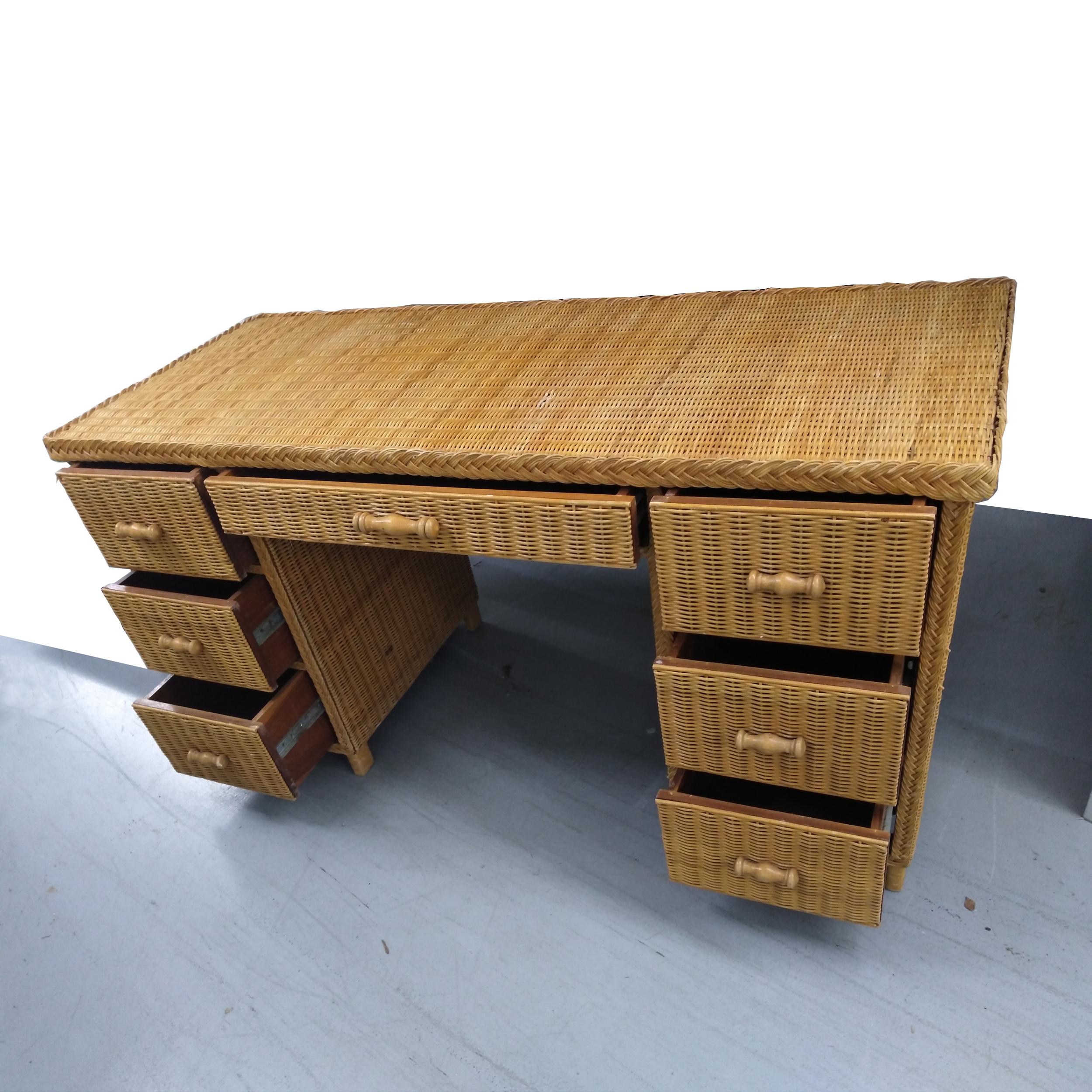 wickerwork desk