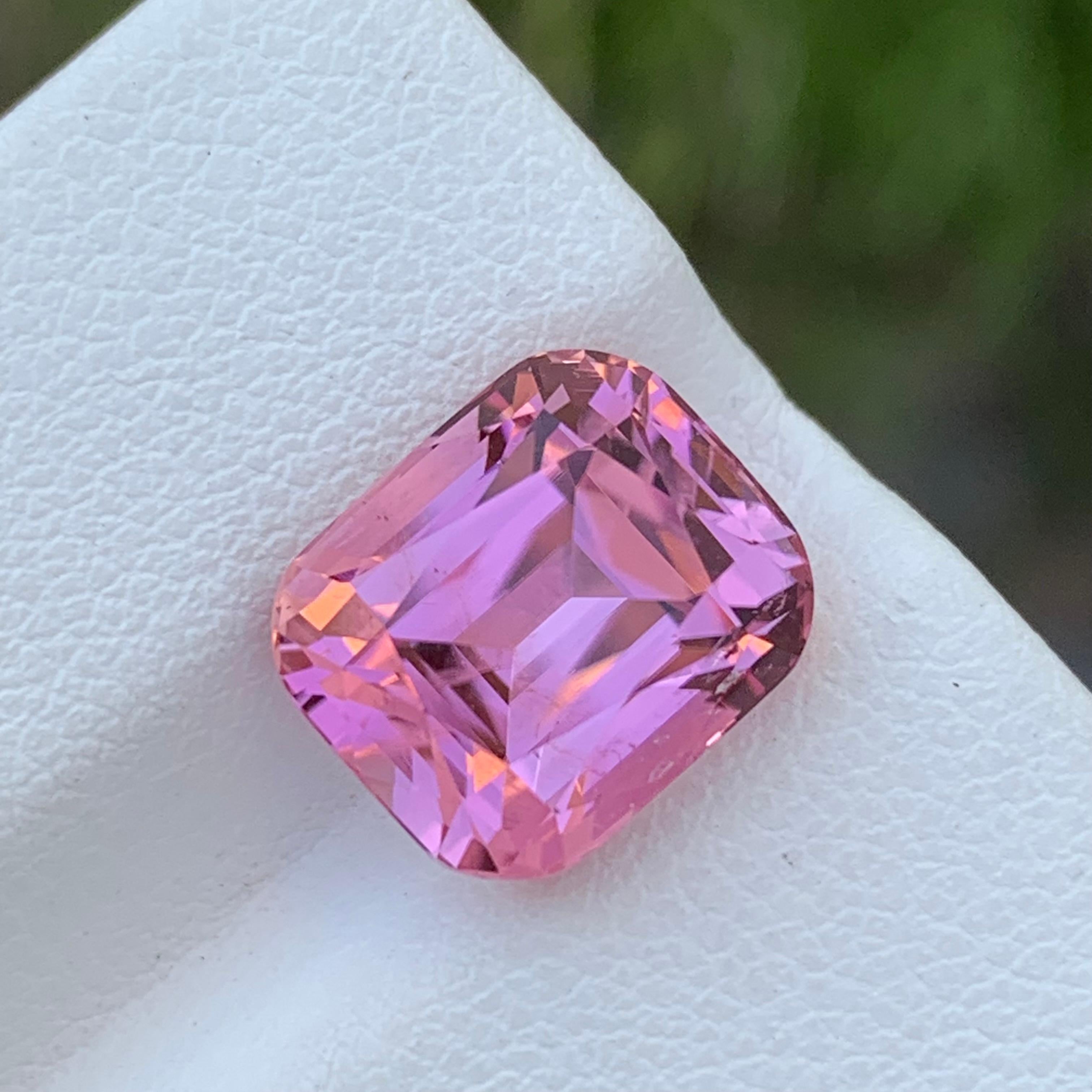 6.00 Carat Amazing Loose Baby Pink Tourmaline Cushion Shape Afghanistan Mine In New Condition For Sale In Peshawar, PK