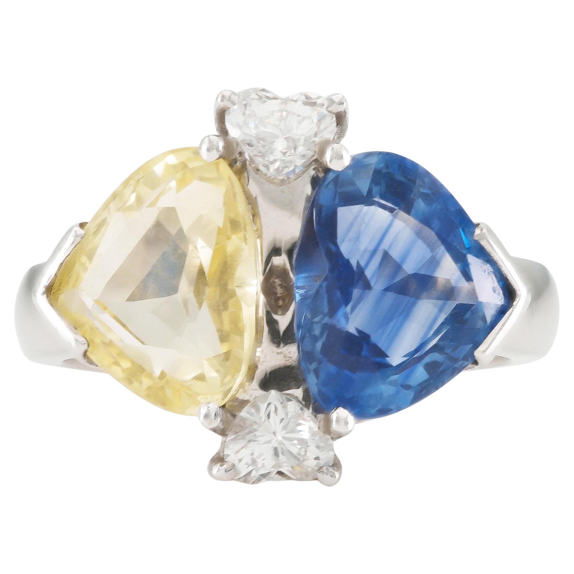 6.00 Carat Blue & Yellow Sapphire