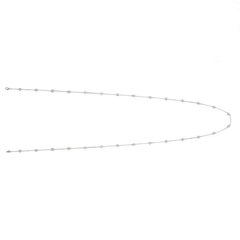 6,00 Karat Diamant pro Meter Halskette G SI 14 Karat Weißgold 28 Steine