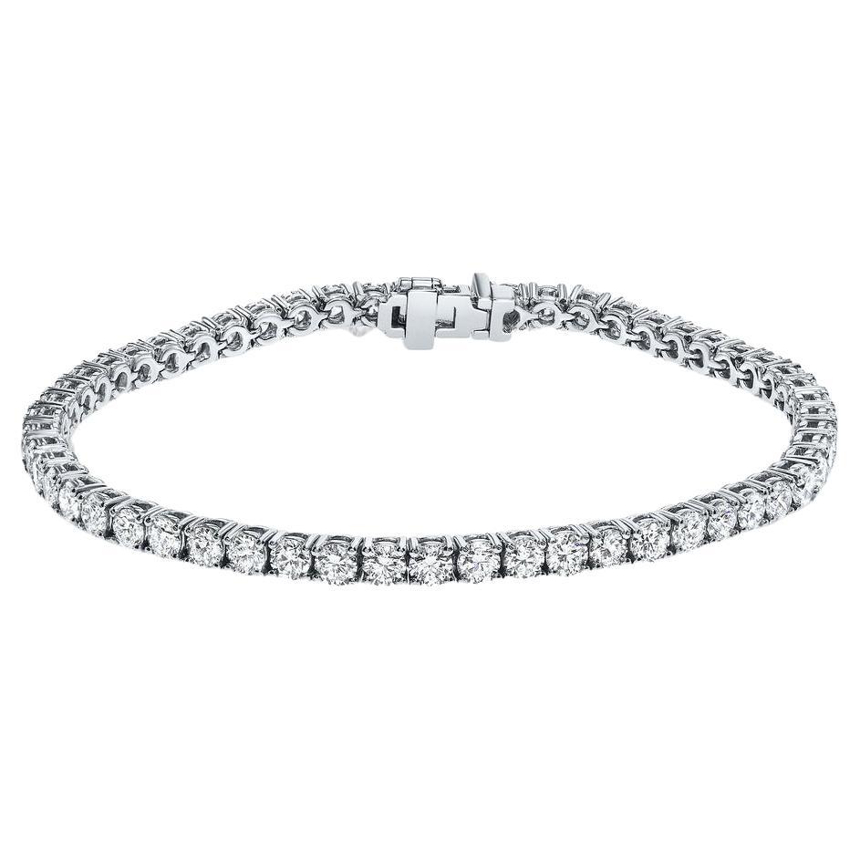 Shlomit Rogel Bracelet tennis Milano en or blanc 14 carats et diamants de 6,00 carats