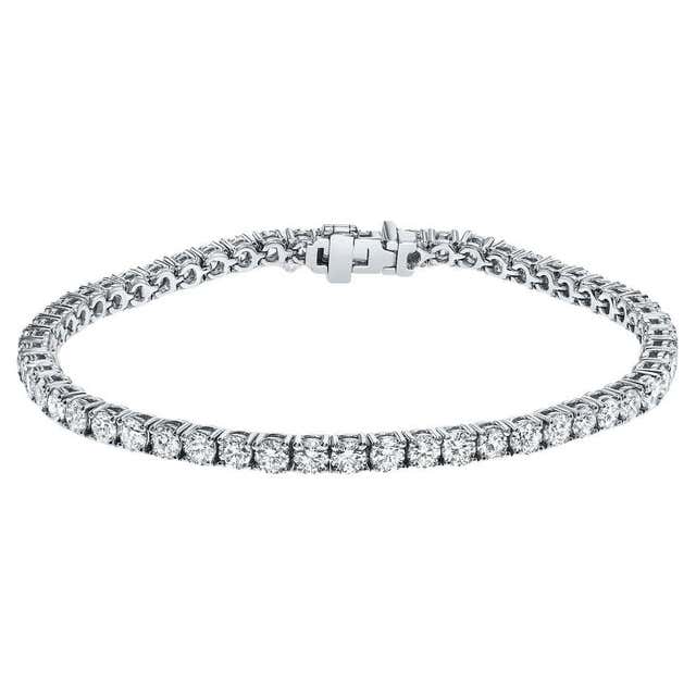 6.00 Carat Diamond Tennis Bracelet in White Gold For Sale at 1stDibs ...