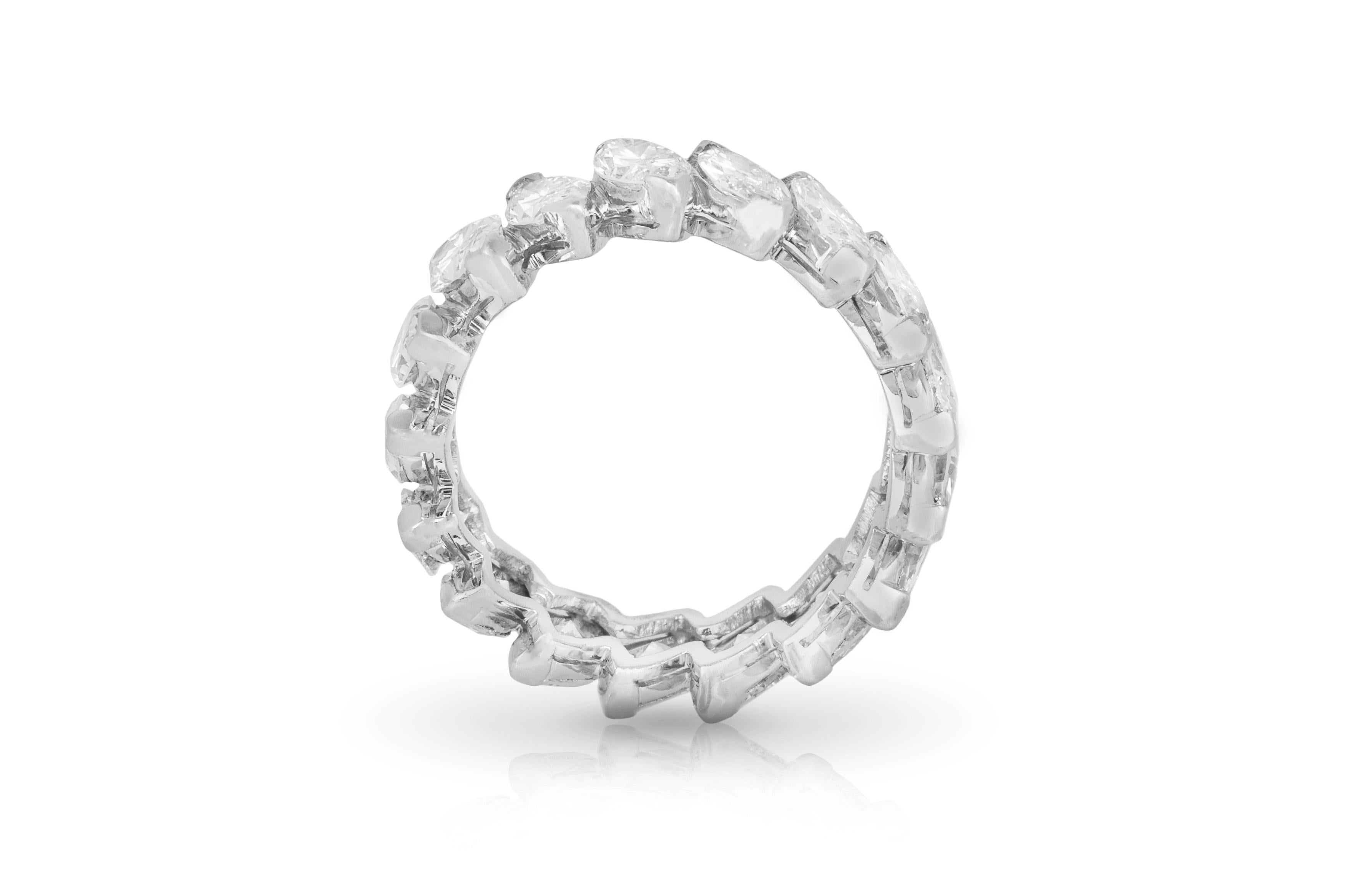 6.00 Carat Marquise Diamond Eternity Band In Good Condition In New York, NY