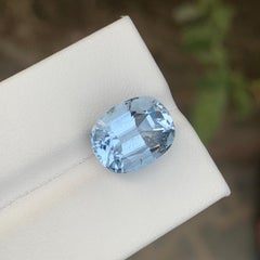 6.00 Carat Natural Loose Aquamarine Goshenite Oval Shape Gemstone