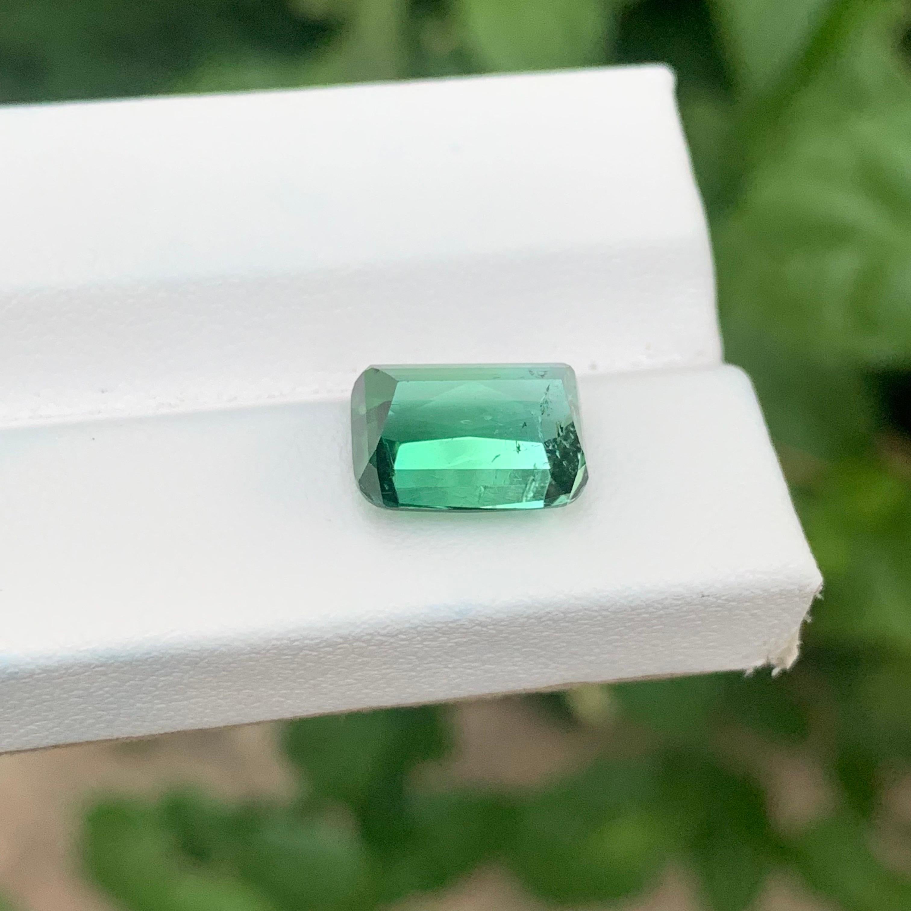 6.00 Carat Natural Loose Blue Green Tourmaline Cushion Shape Gemstone (Tourmaline bleue verte en forme de coussin) en vente 4