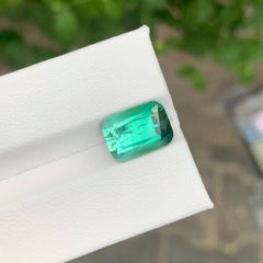 6.00 carati di tormalina blu-verde naturale sfusa a forma di cuscino